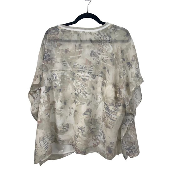AVON Sheer Layered Pull Over Top Size M/L - Picture 9 of 10